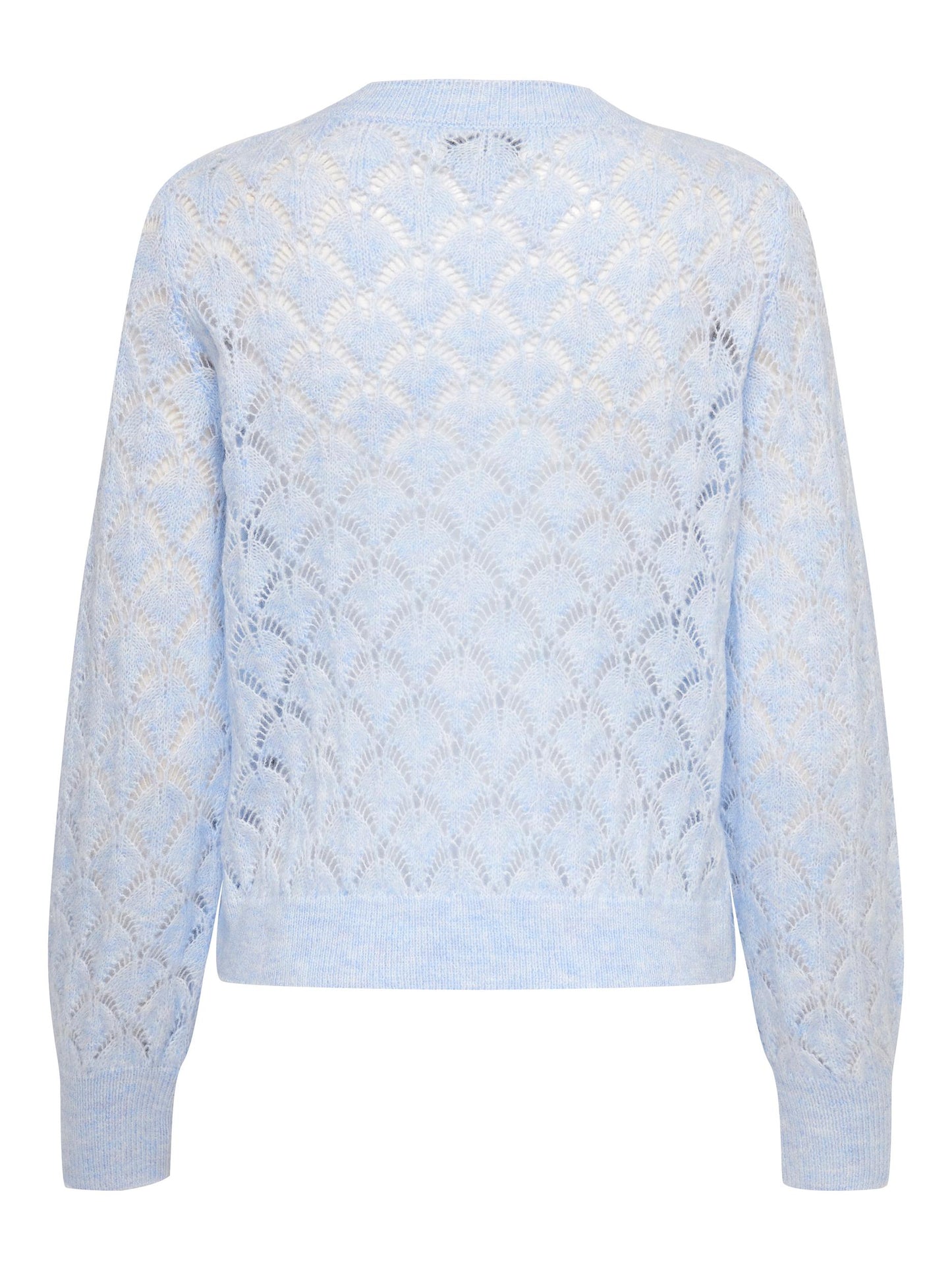 JDYLETTY L/S STRUCTURE PULLOVER KNT NOOS CASHMERE BLUE