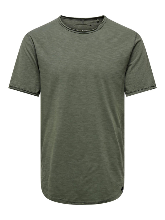 ONSBENNE LONGY SS TEE NF 7822 NOOS CASTOR GRAY