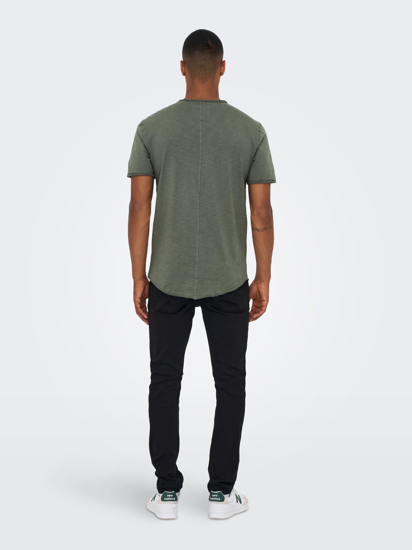 ONSBENNE LONGY SS TEE NF 7822 NOOS CASTOR GRAY