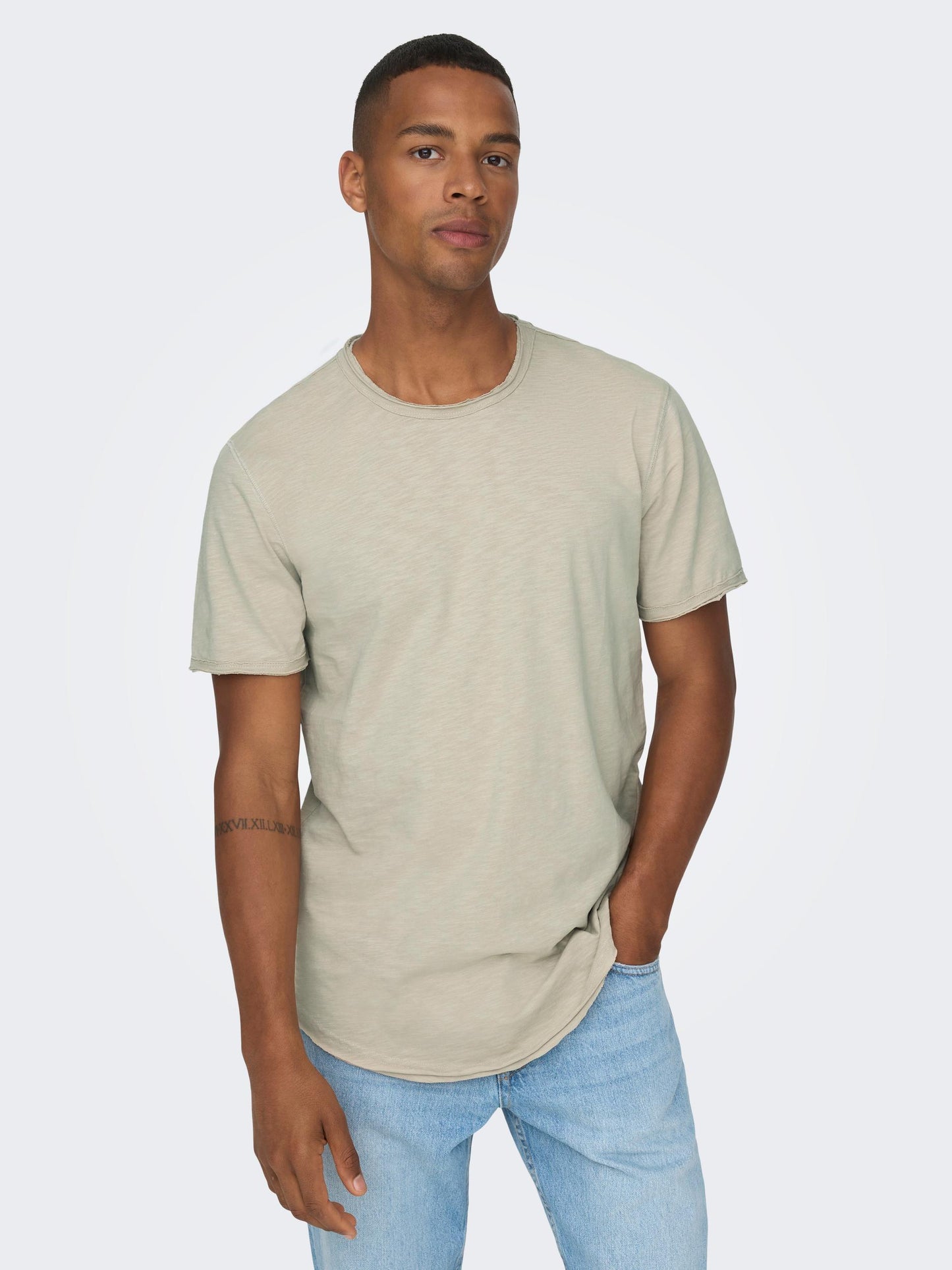 ONSBENNE LONGY SS TEE NF 7822 NOOS SILVER LINING